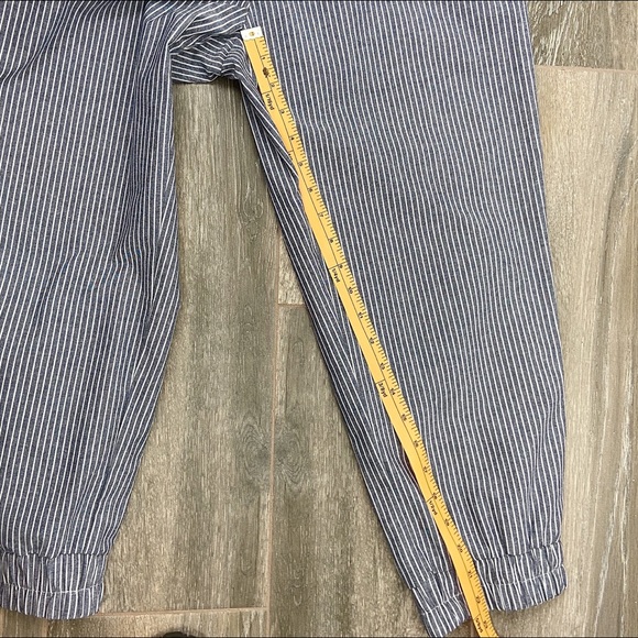 NWT Drew Jumpsuit Chambray and White Striped Sz M - Picture 9 of 11